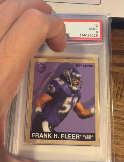 1997 Fleer Goudey #2 Ray Lewis — front