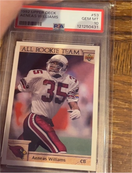 1992 Upper Deck #53 Aeneas Williams All Rookie Team — front