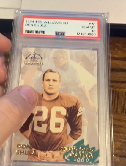 1994 Ted Williams Card Co. #70 Don Shula — front