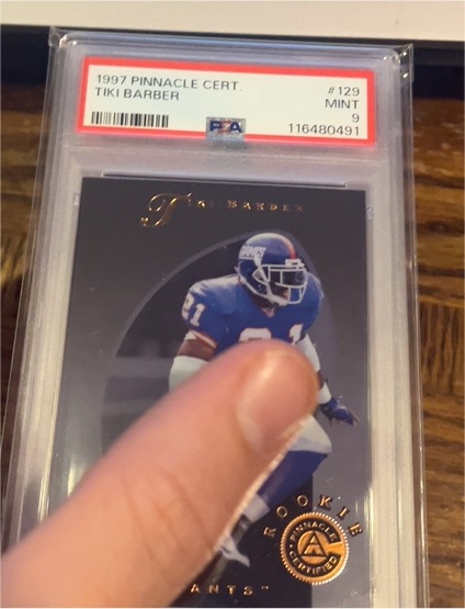 1997 Pinnacle Certified #129 Tiki Barber — front