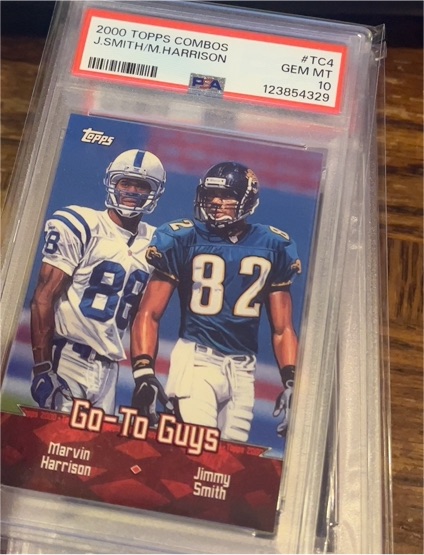 2000 Topps Combos #TC4 Marvin Harrison / Jimmy Smith — front