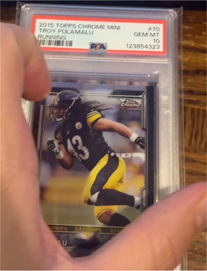 2015 Topps Chrome #70 Troy Polamalu — front
