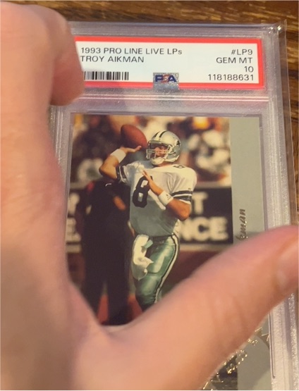 1993 Pro Line Live LPs #LP9 Troy Aikman — front