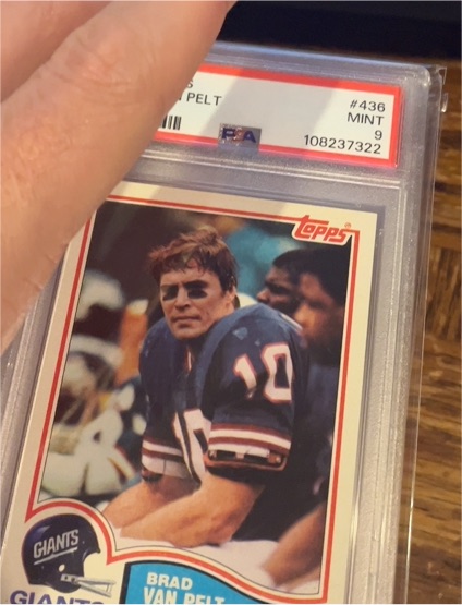 1981 Topps #436 Brad Van Pelt — front