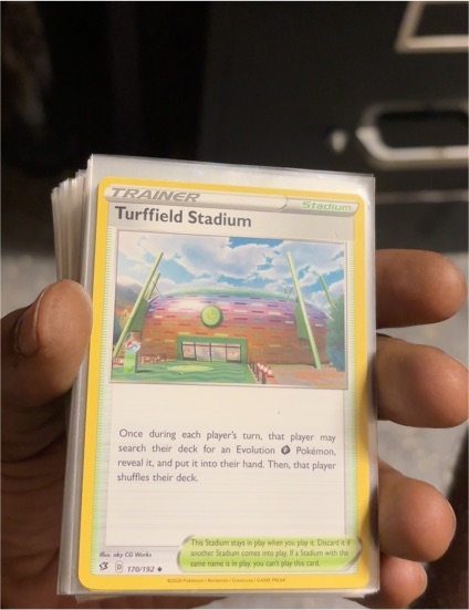 2020 Pokémon Champion's Path #170 Turffield Stadium — front