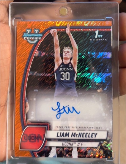 2024 Bowman Chrome University 1st #52 Liam McNeeley — front
