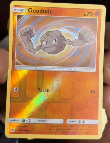 2019 Pokémon Hidden Fates #33 Geodude — front