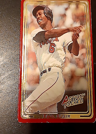 1993 Action Packed All-Star Gallery Series II #158 Paul Blair — front