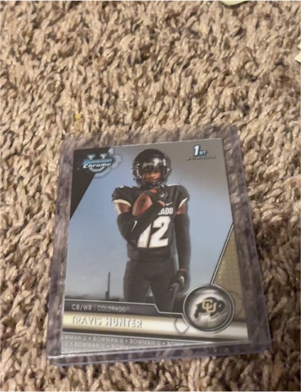 2023 Bowman University Chrome #36 Travis Hunter — front