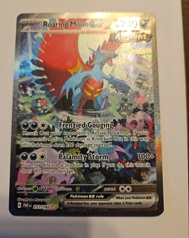2022 Pokémon Paradox Rift #251 Roaring Moon ex — front