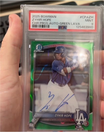 2025 Bowman Chrome #CPA-ZH Zyhir Hope — front