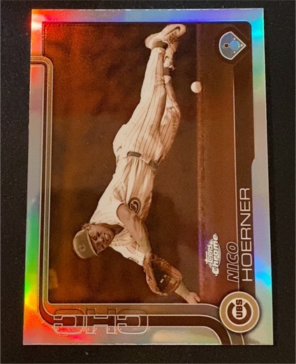 2025 Topps Chrome #107 Nico Hoerner Sepia Refractor — front