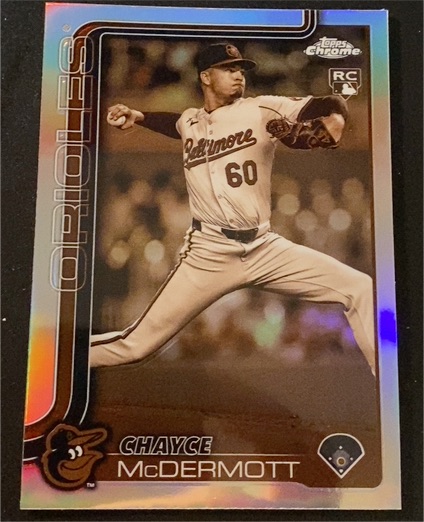 2025 Topps Chrome #266 Chayce McDermott Sepia Refractor — front