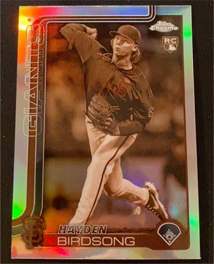 2025 Topps Chrome #138 Hayden Birdsong Sepia Refractor RC — front