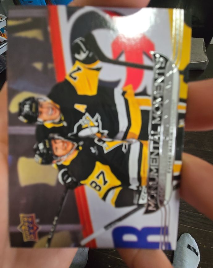 2025 Upper Deck Monumental Moments Sidney Crosby & Evgeni Malkin — front
