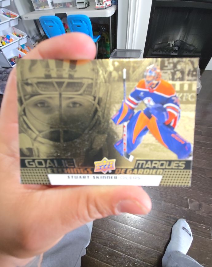 2025-26 Upper Deck Tim Hortons Goalie Etchings # Stuart Skinner — front