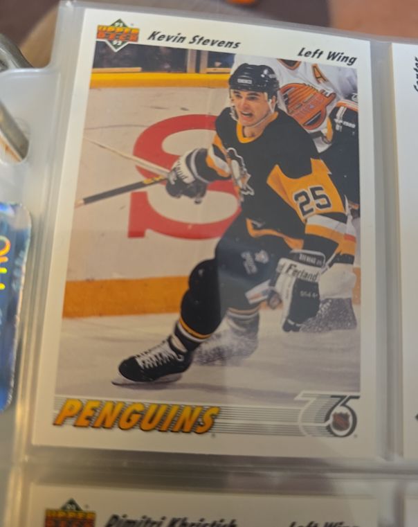 1991-92 Upper Deck #154 Kevin Stevens — front
