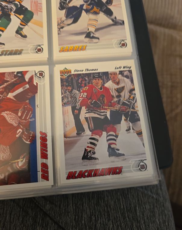 1991-92 Upper Deck #162 Steve Thomas — front