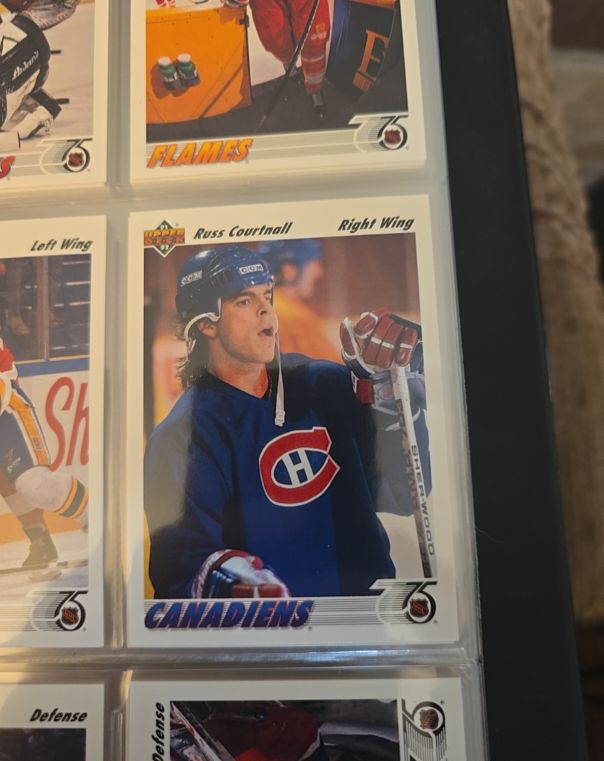 1991-92 Upper Deck #168 Russ Courtnall — front