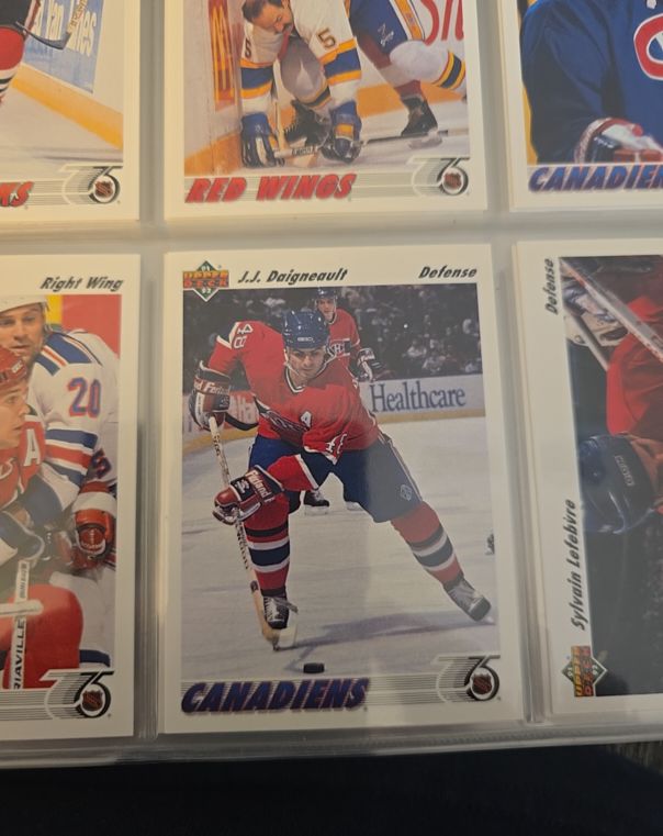 1991-92 Upper Deck #282 J.J. Daigneault — front