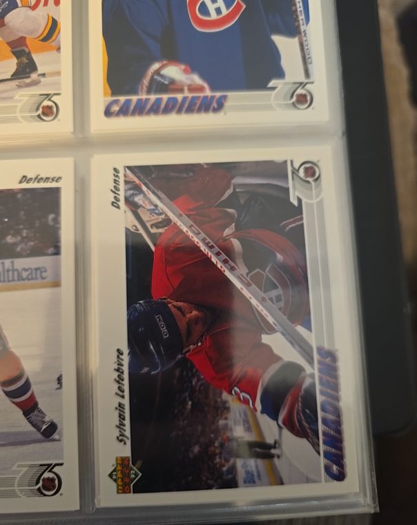 1991-92 Upper Deck #171 Sylvain Lefebvre — front