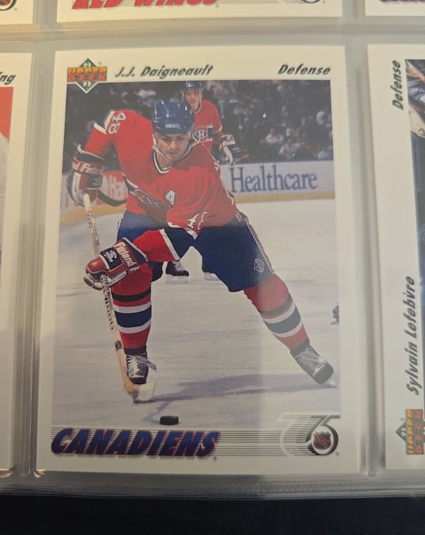 1991 Upper Deck #170 J.J. Daigneault — front