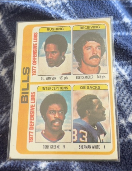 1978 Topps #503 Buffalo Bills Team Checklist O.J. Simpson — front
