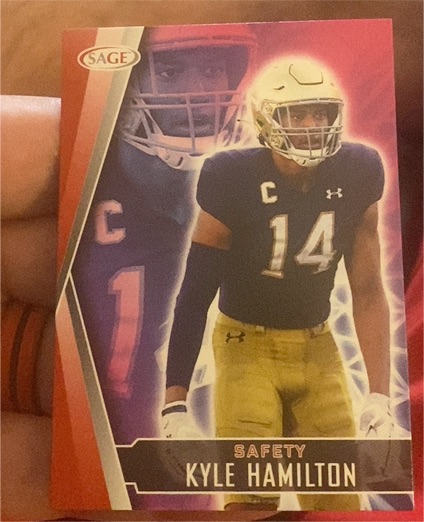 2022 Sage #36 Kyle Hamilton — front