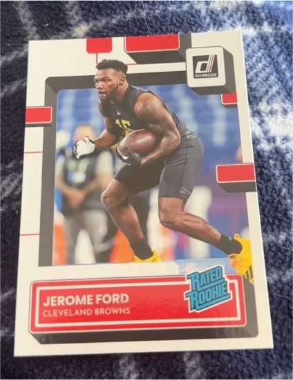 2022 Donruss #346 Jerome Ford Rated Rookie Cleveland Browns — front