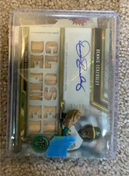 2021 Topps Triple Threads #TTAR-DE1 Dennis Eckersley — front