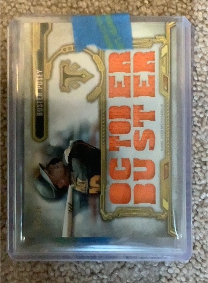 2020 Topps Triple Threads Cut To The Bust Buster Posey — front