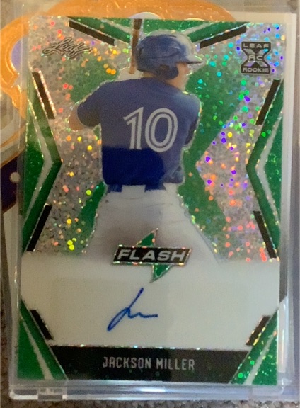 2020 Leaf Flash #BA-JM1 Jackson Miller — front