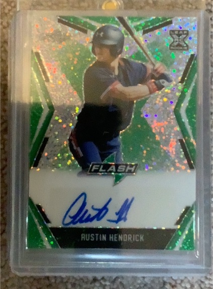 2020 Leaf Flash Autographs #BAAH1 Austin Hendrick — front