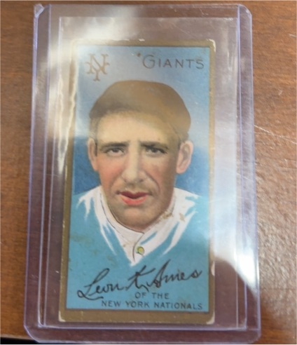 1911 T205 Polar Bear Leon Ames New York Giants — front