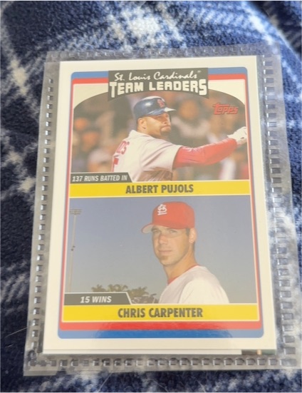 2006 Topps Update #UH296 Albert Pujols / Chris Carpenter — front