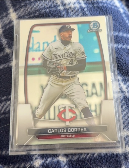 2023 Bowman Chrome #85 Carlos Correa — front