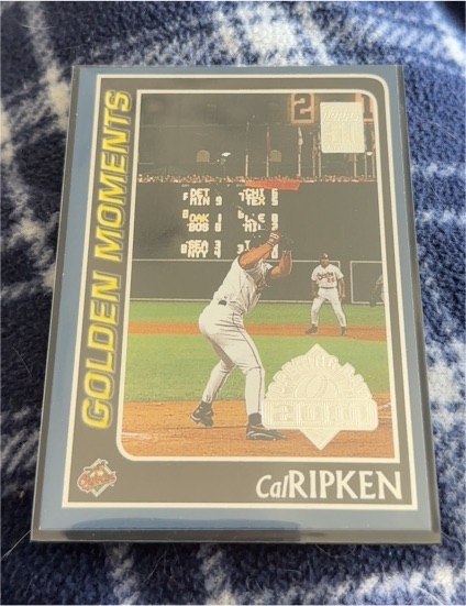 2001 Topps #384 Cal Ripken Jr. Golden Moments — front