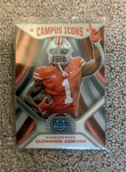 2024 Bowman University Chrome Campus Icons #CI-21 Quinshon Judkins — front