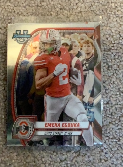 2024 Bowman Chrome University #70 Emeka Egbuka — front