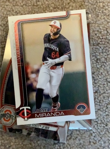 2025 Topps Series 1 #310 Jose Miranda — front