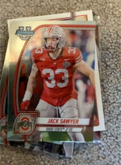 2024 Bowman University Chrome #79 Jack Sawyer — front