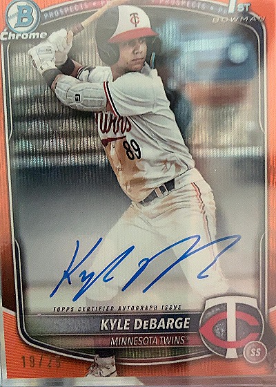 2025 Bowman Chrome #CPA-KD Kyle DeBarge — front