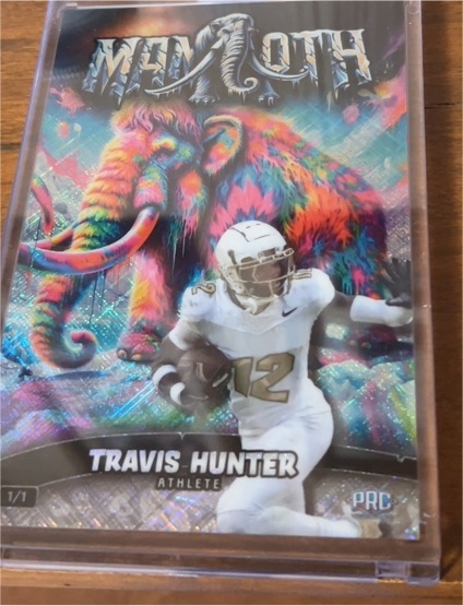 2024 Wild Card Mammoth #1/1 Travis Hunter — front