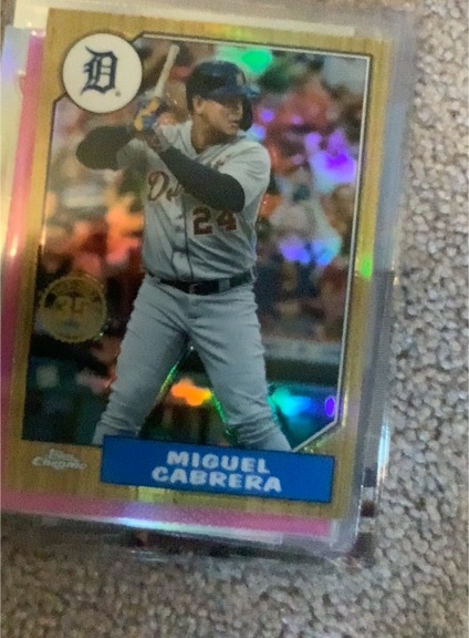 2022 Topps Chrome 1987 Topps Baseball #87BC-3 Miguel Cabrera — front