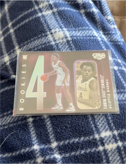 2021-22 Panini Chronicles Draft Picks Gala Rookies Pink #187 Scottie Barnes — front