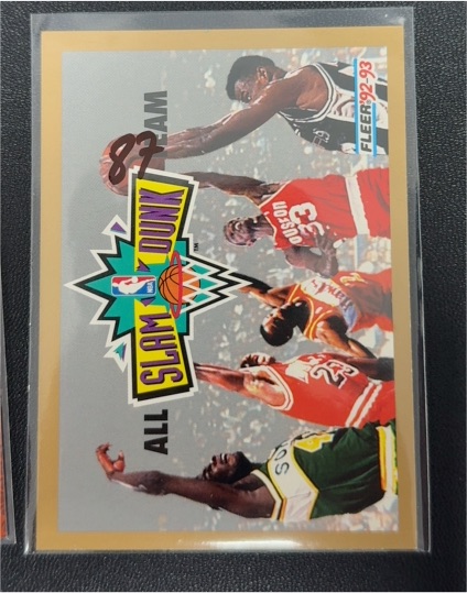 1992-93 Fleer All Slam Dunk Team — front