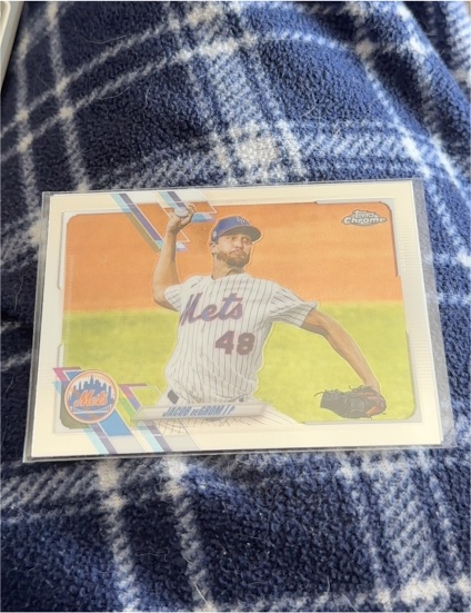 2021 Topps Chrome #12 Jacob deGrom — front