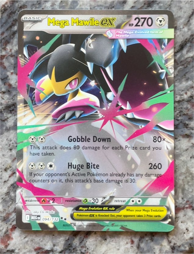 2013 Pokémon TCG Mega Evolution #094 Mega Mawile ex — front