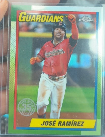 2025 Topps Chrome 35th Anniversary #90CB-5 Jose Ramirez — front