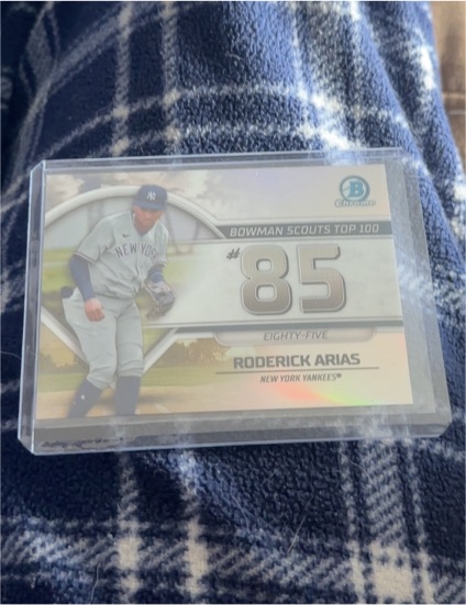 2023 Bowman Chrome Bowman Scouts Top 100 #BTP-85 Roderick Arias — front